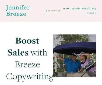 Breezecopywriting.com(Jennifer Breeze) Screenshot