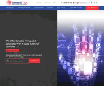 Breezendtechs.com(Breeze end technology) Screenshot