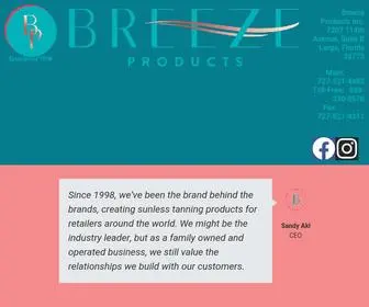 Breezeproducts.com(BreeZe) Screenshot