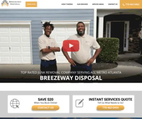 Breezewaydisposal.com(Breezeway Disposal) Screenshot