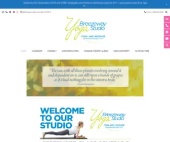 Breezewayyoga.com(A WordPress Site) Screenshot