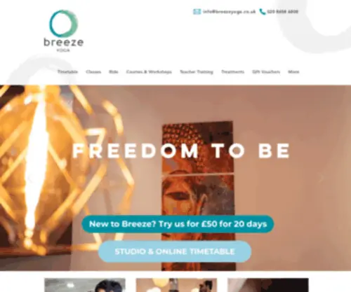 Breezeyoga.co.uk(Breeze Yoga) Screenshot