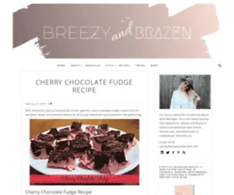 Breezyandbrazen.com(Breezy and Brazen) Screenshot