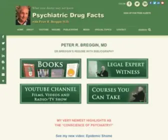 Breggin.com(Peter R) Screenshot