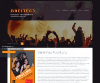 Breite63.de(BREITE63 Das Kultur) Screenshot