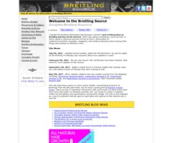 Breitlingsource.com(Breitling Watch Ultimate Information Source) Screenshot