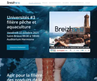 Breizhmer.bzh(Association qui agit pour la filière des produits de la mer de Bretagne) Screenshot