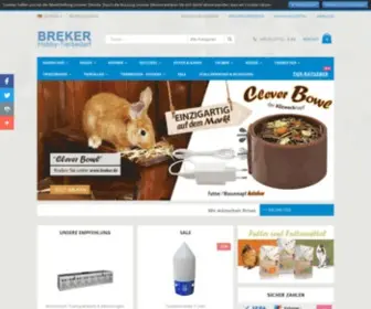 Breker.de(Heimtierbedarf günstig online kaufen) Screenshot