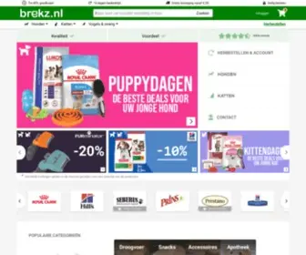 Brekz.nl(Dierenvoer en dierenbenodigdheden online) Screenshot