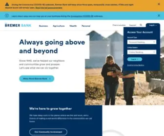 Bremer.com(Bremer Bank) Screenshot