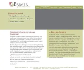 Bremerpr.com(Bremer Public Relations) Screenshot