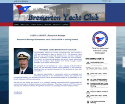 Bremertonyachtclub.org(Bremerton Yacht Club) Screenshot