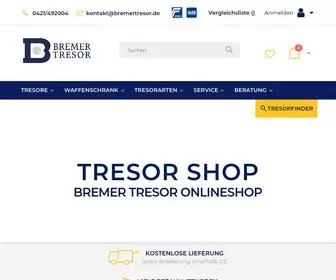 Bremertresor.de(Bremer Tresor: Ihr zuverlässiger Onlineshop für Tresore & Safes) Screenshot