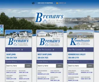 Brenansfh.com(Brenan's Funeral Homes & Crematorium) Screenshot