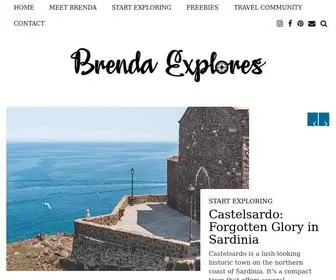 Brendaexplores.com(Travel Blog) Screenshot