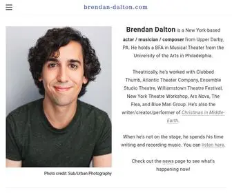 Brendan-Dalton.com(New York based actor/musician) Screenshot