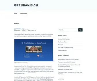 Brendaneich.com(Brendan Eich) Screenshot