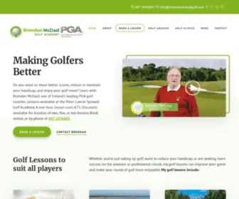 BrendanmCDaidgolf.com(Brendan McDaid PGA Golf Academy) Screenshot