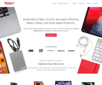 Brendansmaccircuits.com(Apple Repair Services New York City) Screenshot