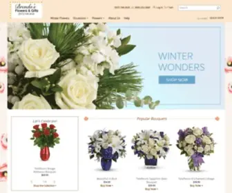 Brendasflowersandgifts.com(Springboro Florist) Screenshot