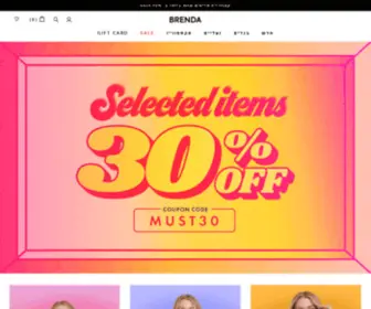 Brendastudio.com(אתר השופינג של ברנדה) Screenshot