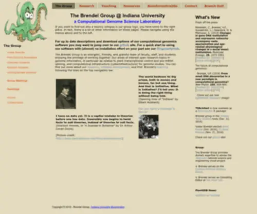 Brendelgroup.org(Indiana University) Screenshot