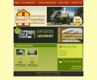 Brendelproperties.com(Brendel Properties) Screenshot