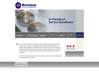 Brennanhvac.com(Brennan Heating & Cooling) Screenshot