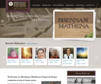 Brennanmathenafh.com(BRENNAN-MATHENA FUNERAL HOME) Screenshot