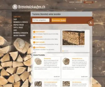 Brennholzkaufen.ch(Trockenes Brennholz online bestellen) Screenshot