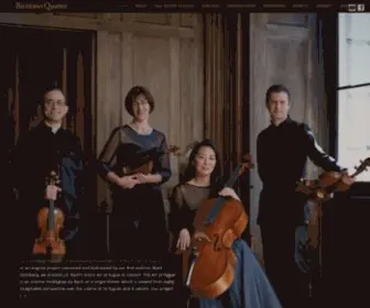 Brentanoquartet.com(The Brentano String QuartetBrentano Quartet) Screenshot