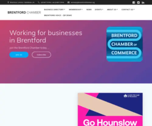 Brentfordchamber.org(Bringing together the businesses of Brentford) Screenshot