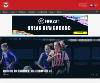 Brentfordfc.com(Brentford FC) Screenshot