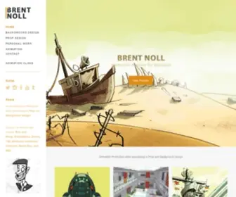 Brentnoll.com(Animator/Artist for Television) Screenshot