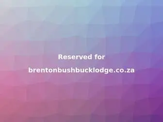 Brentonbushbucklodge.co.za(Brenton Bushbuck Lodge) Screenshot