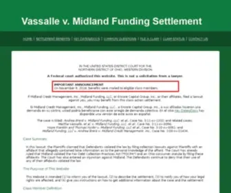 Brentsettlement.com(Vassalle v Midland Settlement Website) Screenshot