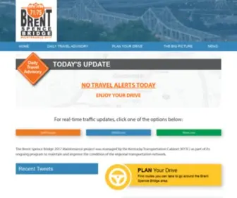 Brentspence2017.org(Brent Spence Bridge Maintenance 2017) Screenshot