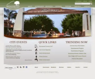 Brentwoodca.gov(City of Brentwood) Screenshot