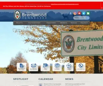 Brentwoodtn.gov(City of Brentwood) Screenshot