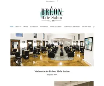 Breonhairsalon.com(Bréon Hair Salon) Screenshot