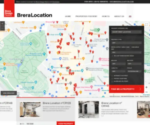 Breralocation.com(BRERA LOCATION MILANO) Screenshot