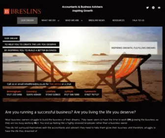 Breslins.co.uk(Accountants) Screenshot