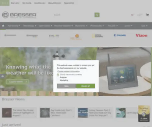 Bresser.com(Expand Your Horizon with BRESSER) Screenshot