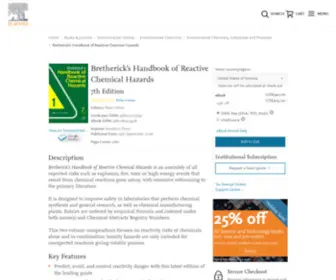 Bretherick.com(Bretherick's Handbook of Reactive Chemical Hazards) Screenshot