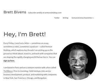 Brettbivens.com(Subscribe weekly at) Screenshot