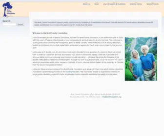 Brettfoundation.org(Brett Family Foundation) Screenshot