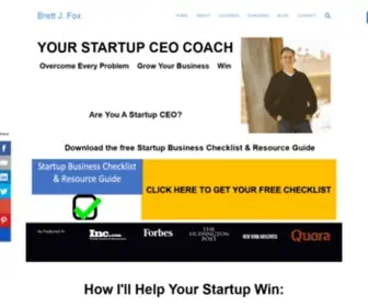 BrettjFox.com(Your Startup CEO Coach) Screenshot