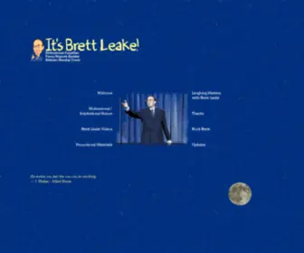 Brettleake.com(Motivational corporate comedian) Screenshot