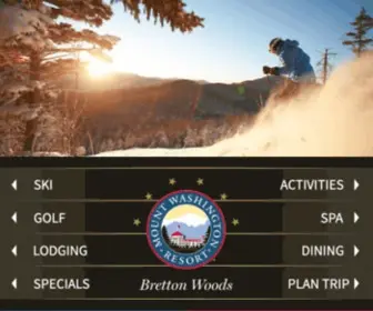 Brettonwoods.com(Bretton woods ski area) Screenshot