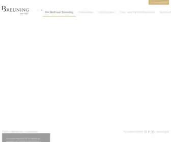 Breuning.com(Manufacturer of fine Jewellery) Screenshot